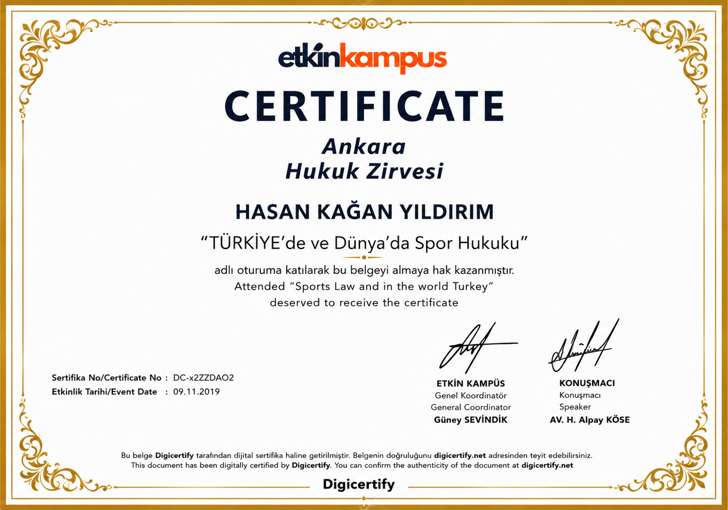 Sertifika 14